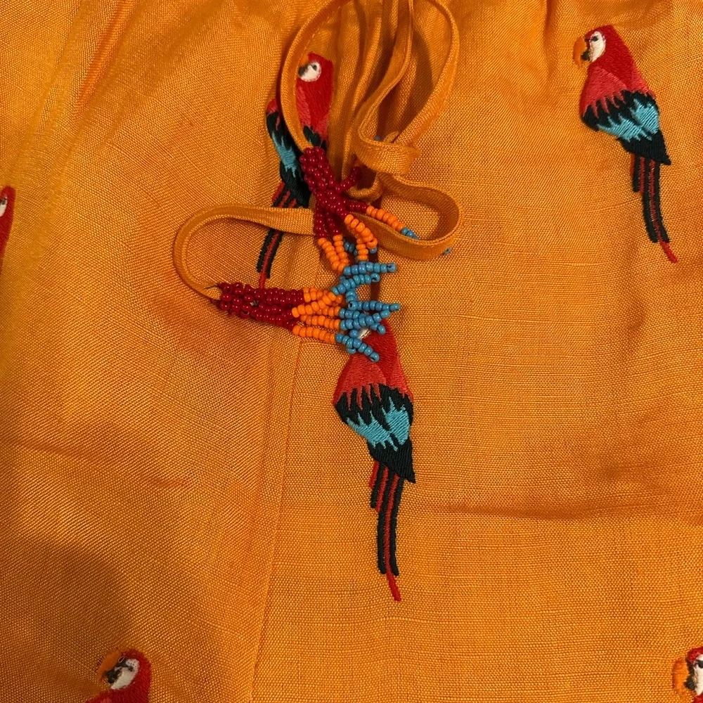 Farm Rio linen blend cropped pants - Picture 5 of 7